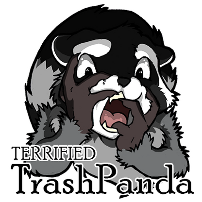 Terrified Trashpanda